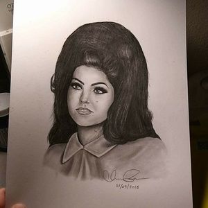 Priscilla Presley Drawing
